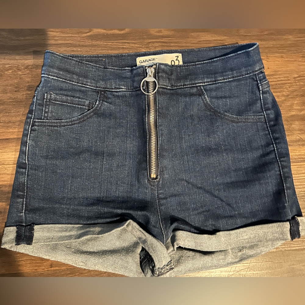 Garage jean shorts